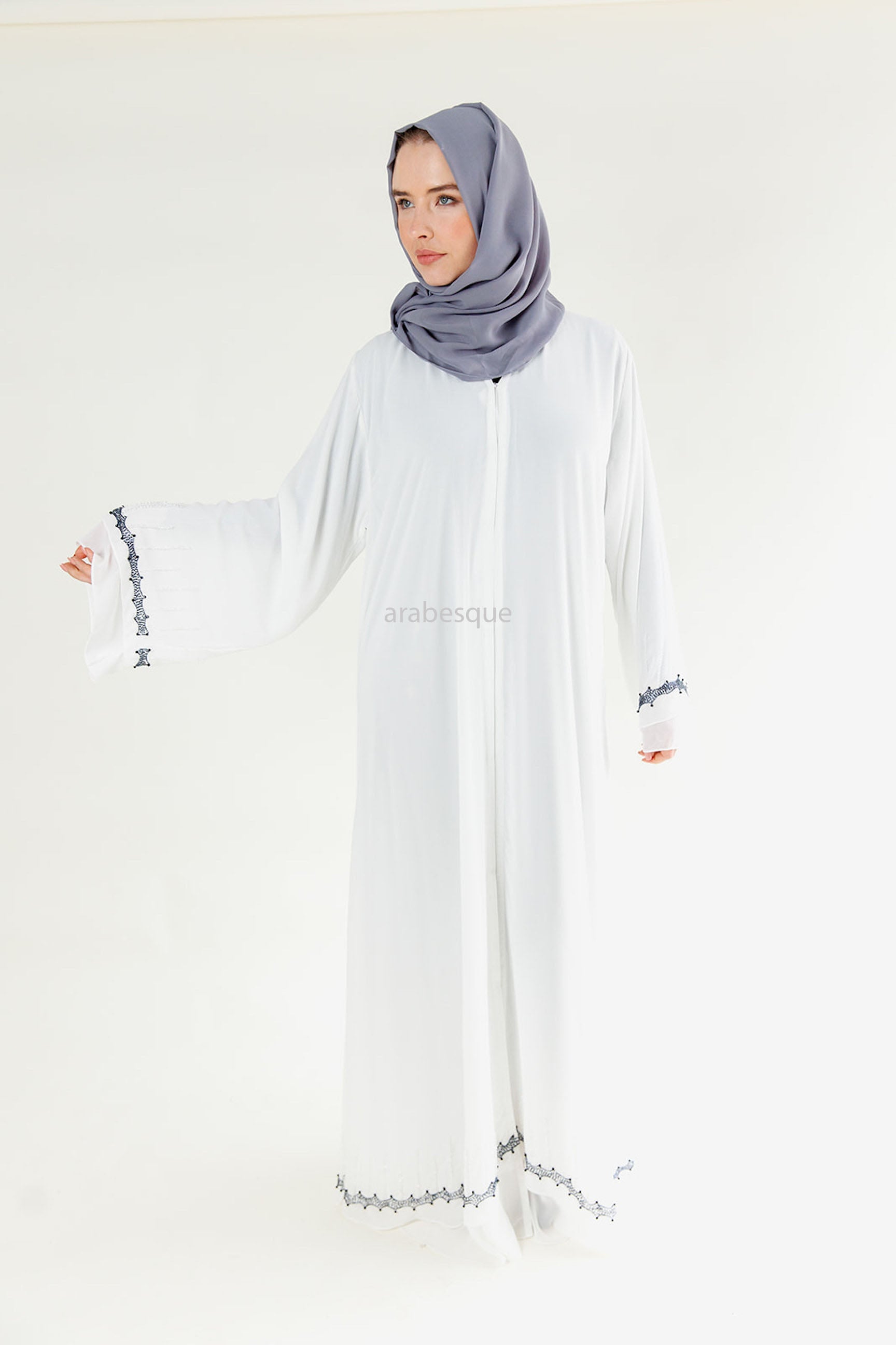 White sale abaya online