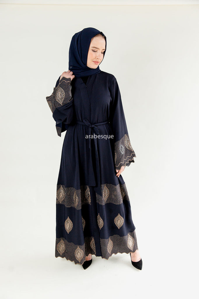 Embroidery Open Abayas