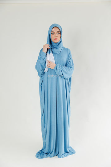 One piece Prayer Dress with attached hijab