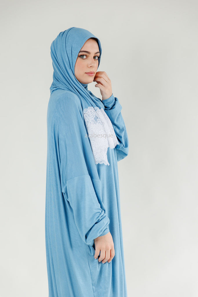 One piece Prayer Dress with attached hijab