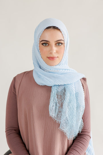 Kashkha Pleated lace Hijab