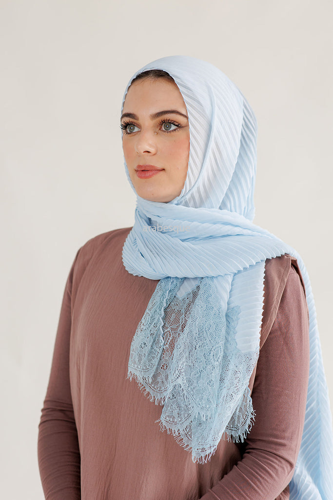 Kashkha Pleated lace Hijab