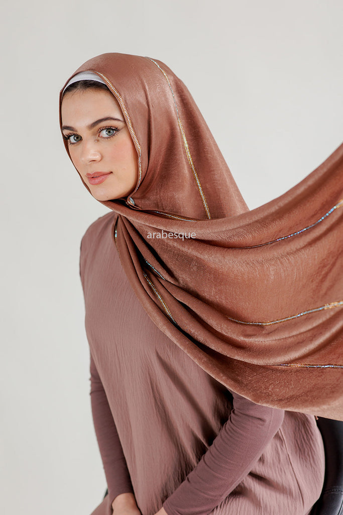 Satin Diamante Hijab