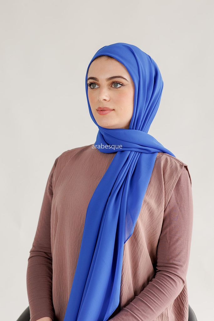 All-in-one Instant chiffon with tube Underscarf Hijab