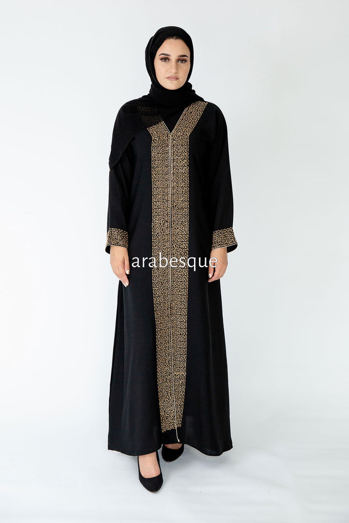 Jawahir Black Abaya