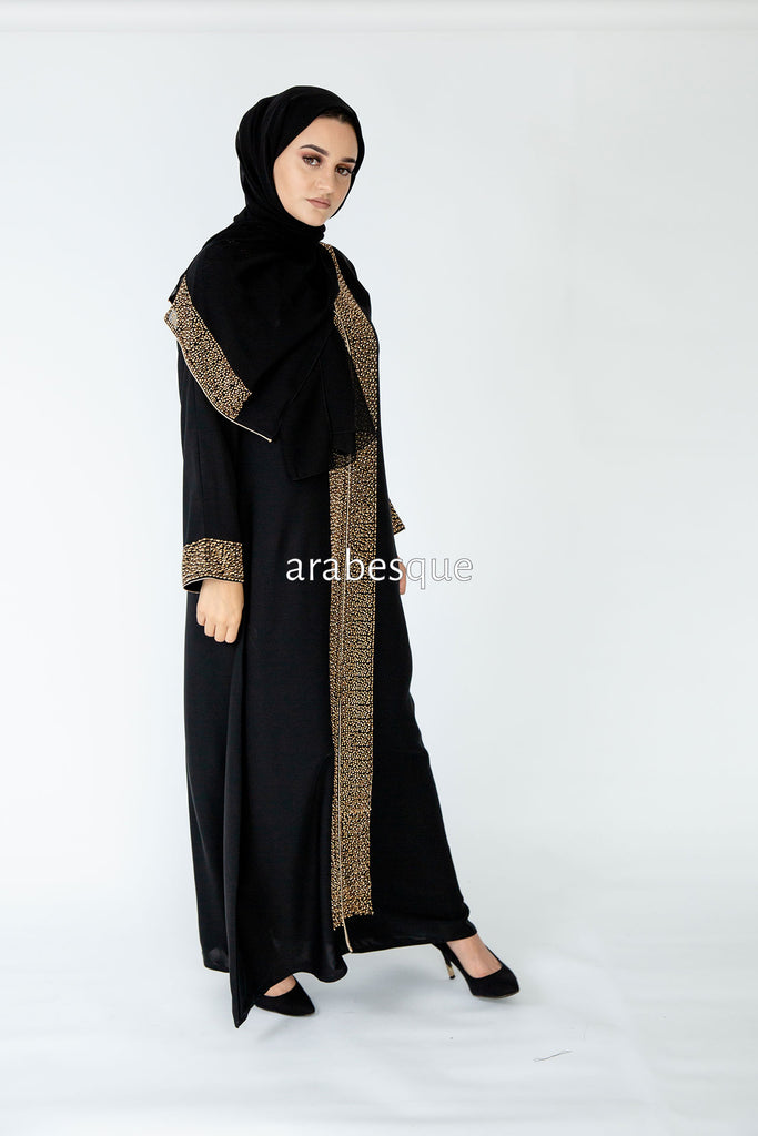 Jawahir Black Abaya