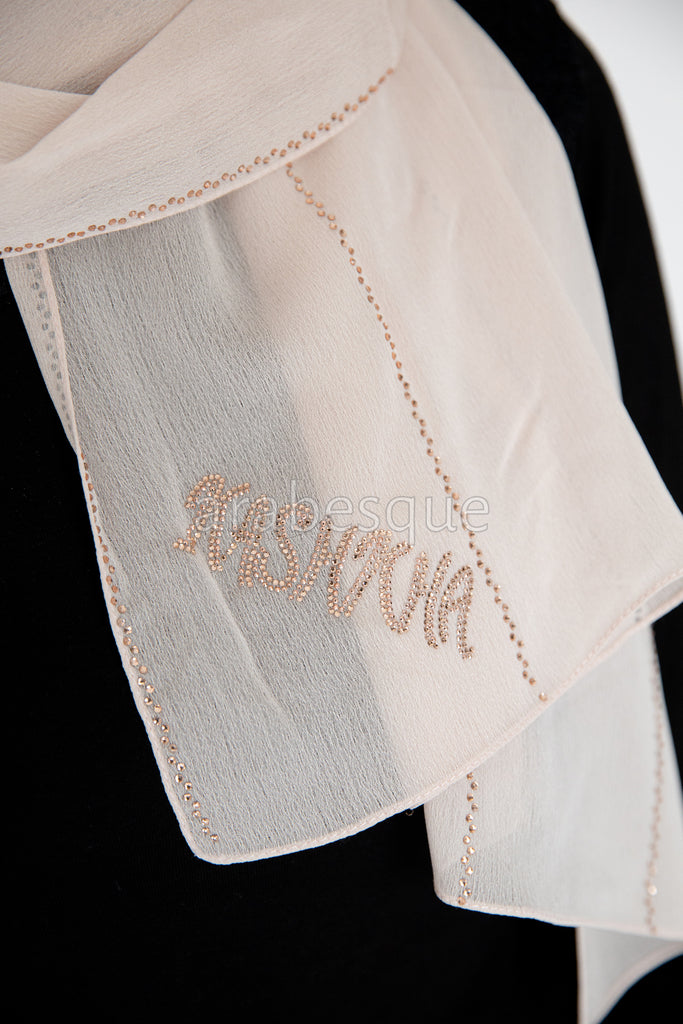 Kashkha shimmer  chiffon Long Hijab