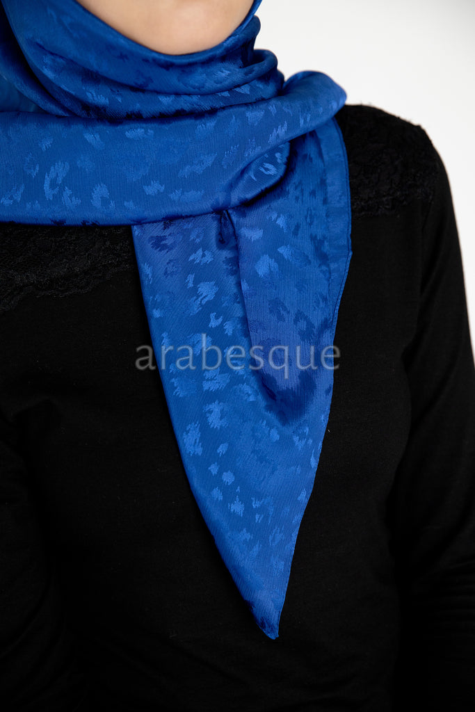 Premium Karaca 110cm Square Jaguar Print Hijab