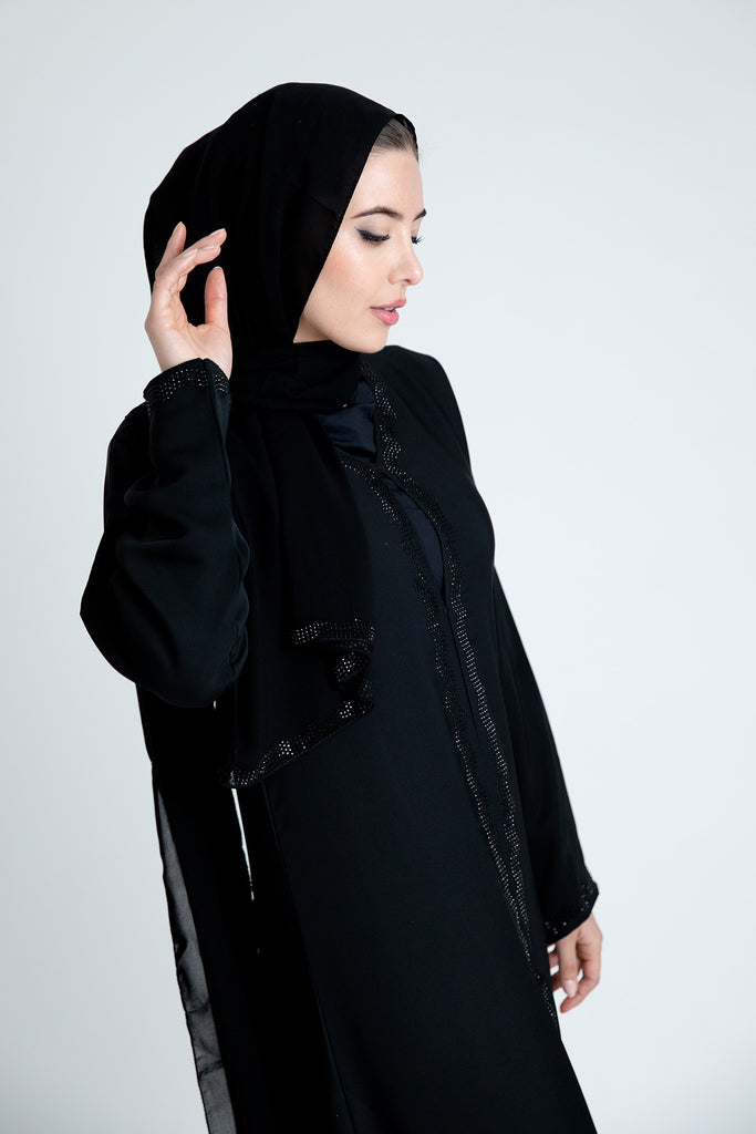Plain Open Abaya