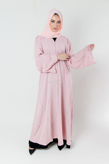 Remy Pink Luxury Nida Abaya