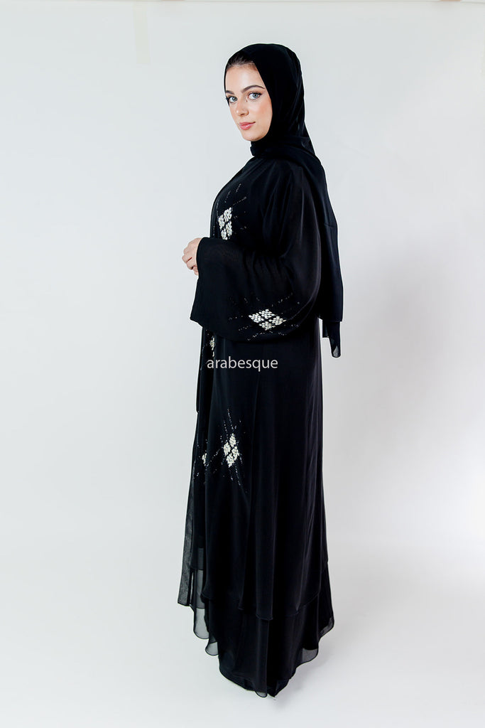 Liana Black Abaya