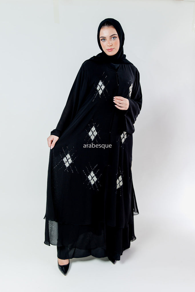 Liana Black Abaya