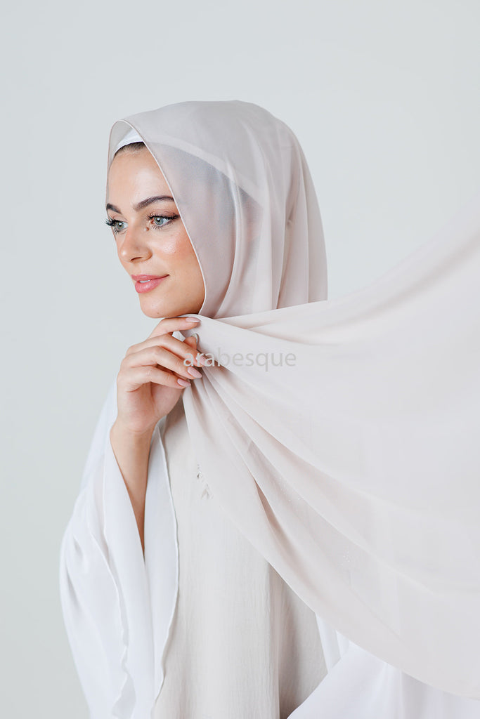 Diamante Laser Cut Chiffon Hijab