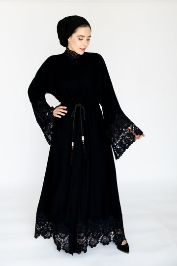 Muna Black Abaya