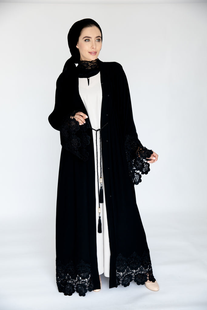 Lace Work Abayas
