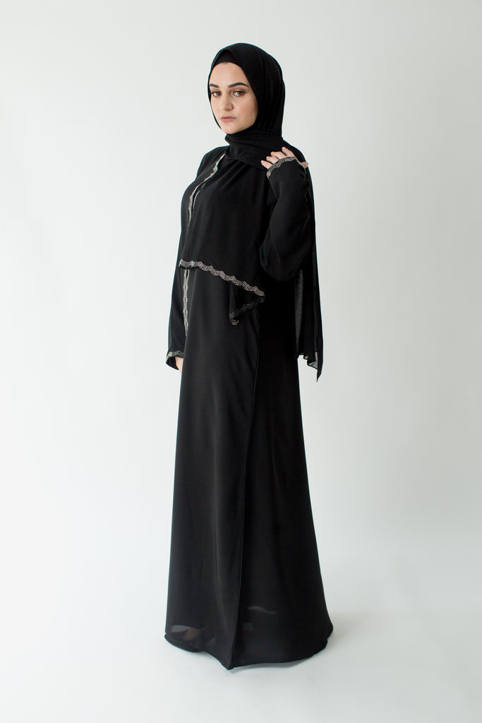 Farah Open Abaya | Open Abaya's by Arabesque