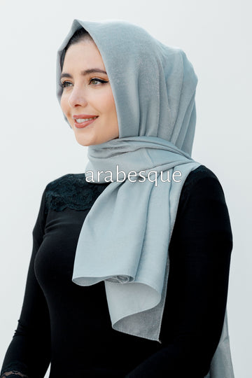 Shimmer Glow Long Hijab