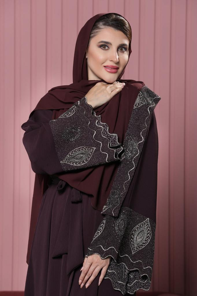 Embroidery Open Abayas