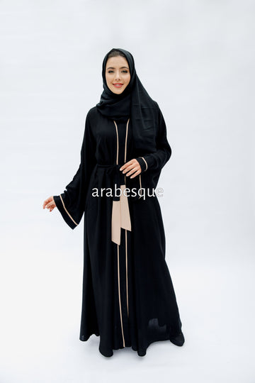Open Umbrella Black Abaya